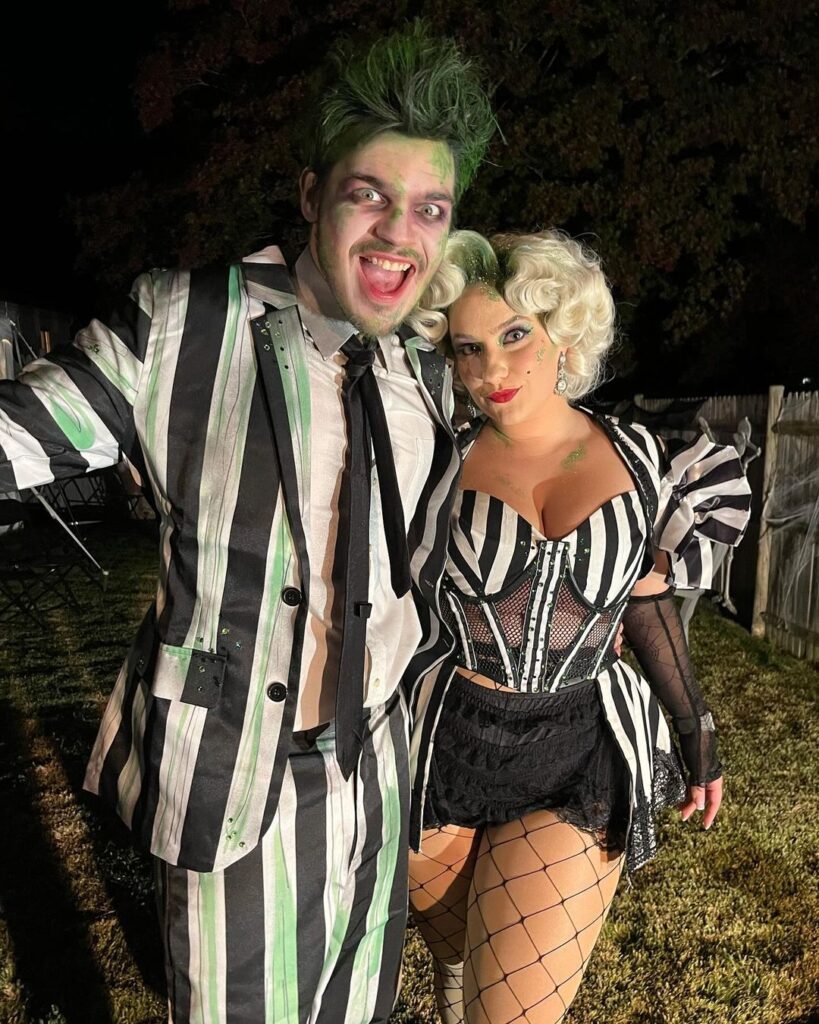 fantasia casal halloween Beetlejuice