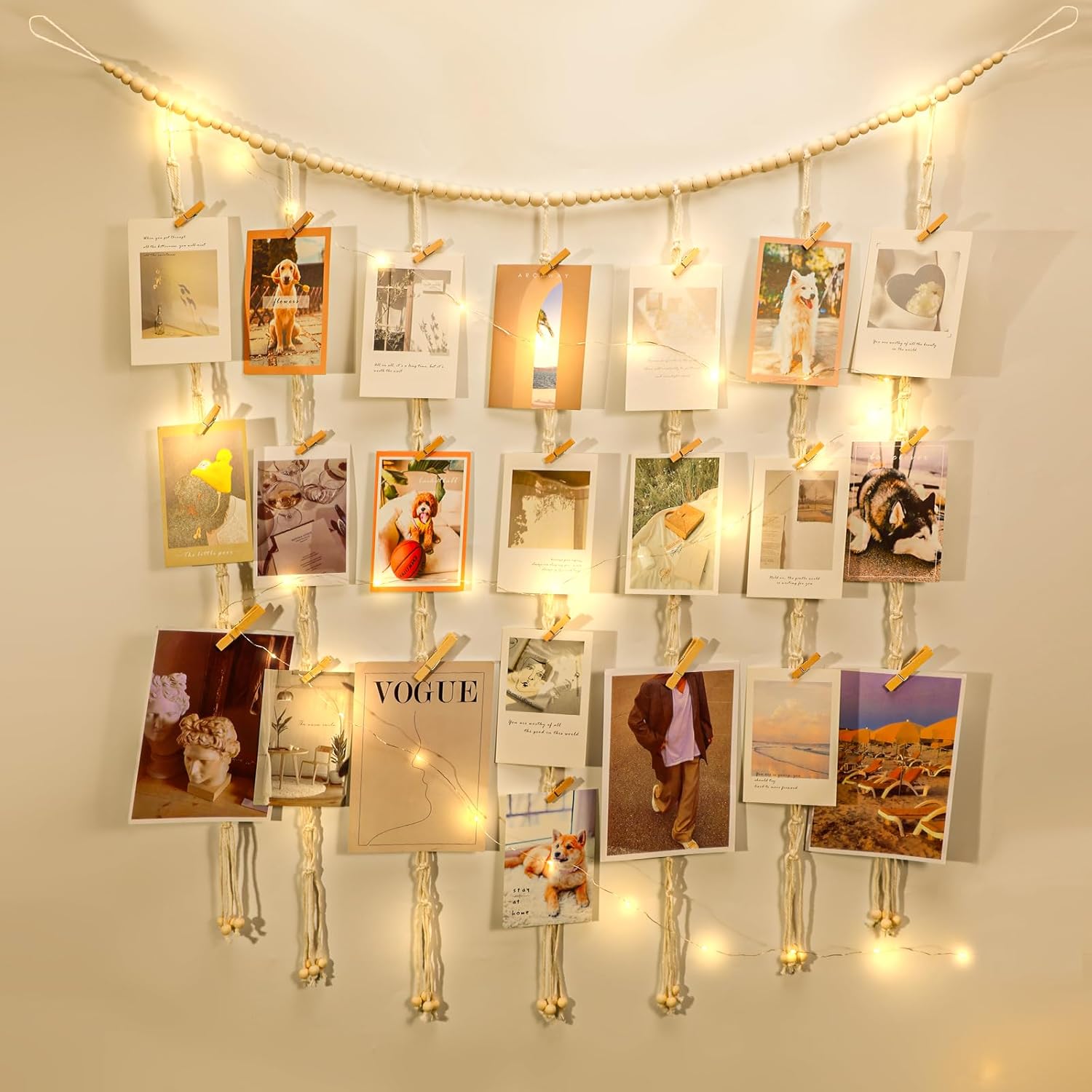 painel de fotos macrame surpresa para o namorado